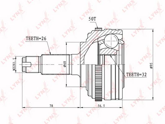 

ШрусLYNXautoCO-3410A