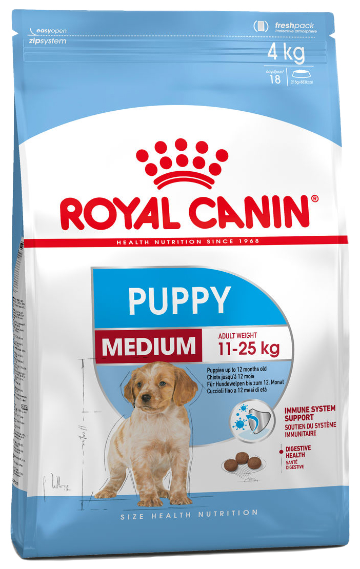 

Сухой корм для щенков ROYAL CANIN Puppy Medium, птица, рис, 15кг, Puppy Medium