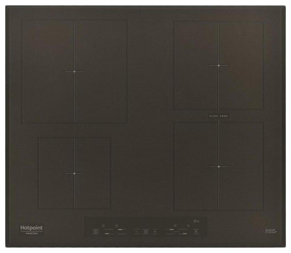 фото Встраиваемая варочная панель индукционная hotpoint-ariston kia 641 b b (cf) black