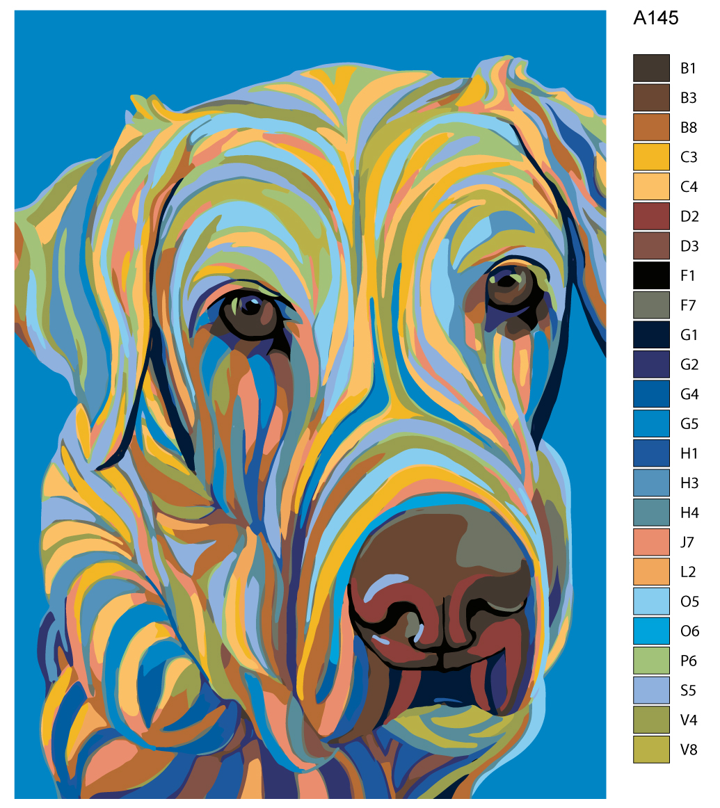 

Картина по номерам, 30 x 40, A145, A145