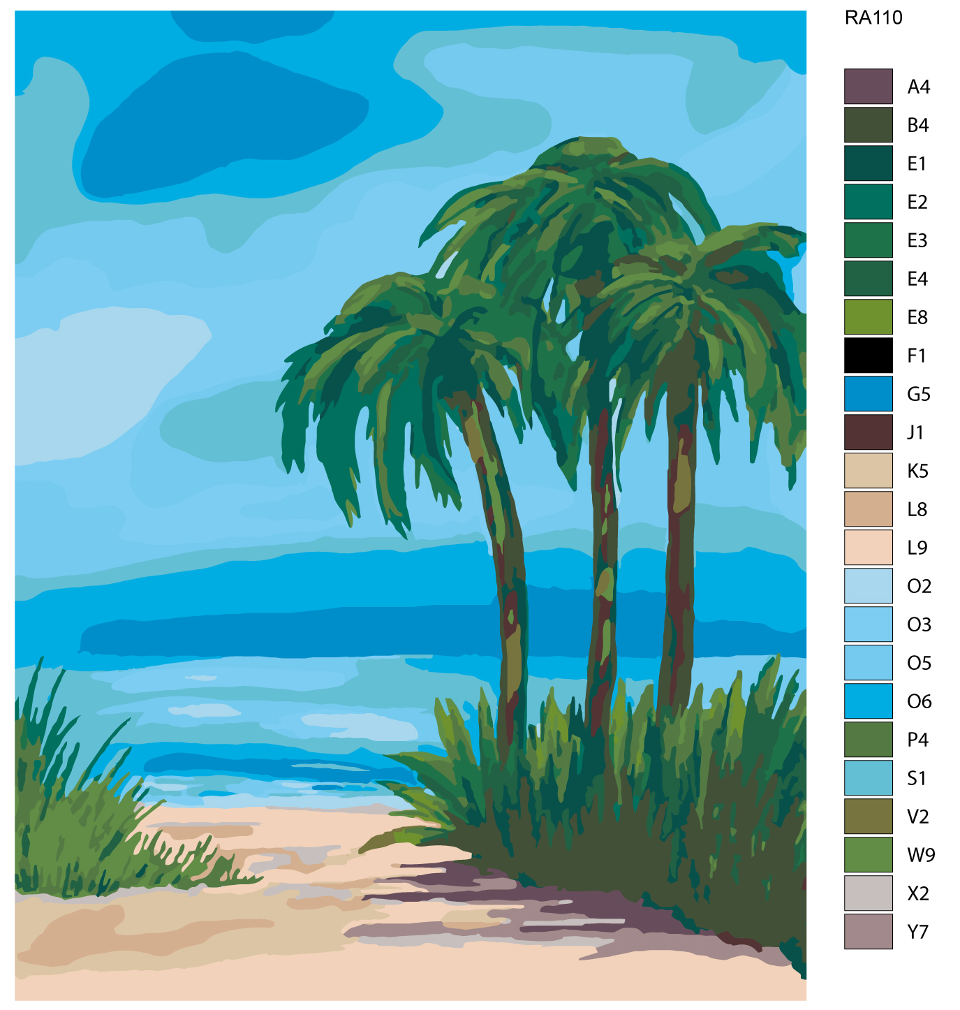

Картина по номерам, 40 x 50, RA110, RA110
