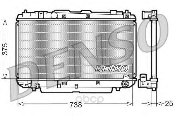 

Радиатор системы охлаждения мкпп toyota rav 4 2.0d 01-05 Denso DRM50021