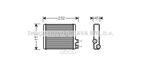

Радиатор охлаждения двигателя Ava CN6286