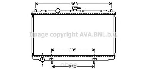 

Радиатор охлаждения двигателя Ava DN2215