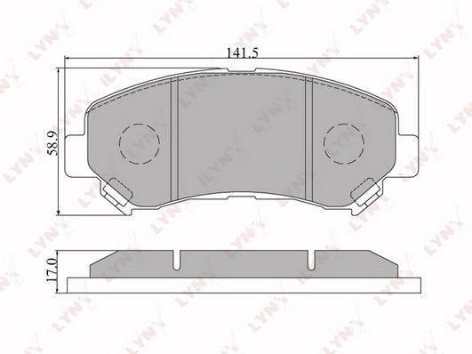 

Тормозные колодки LYNXauto дисковые BD5711