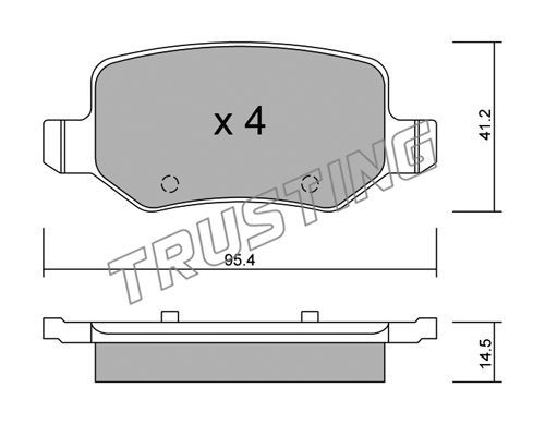 

Тормозные колодки TRUSTING дисковые 5810
