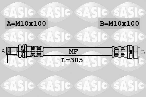 Шланг тормозной системы SASIC 6600052