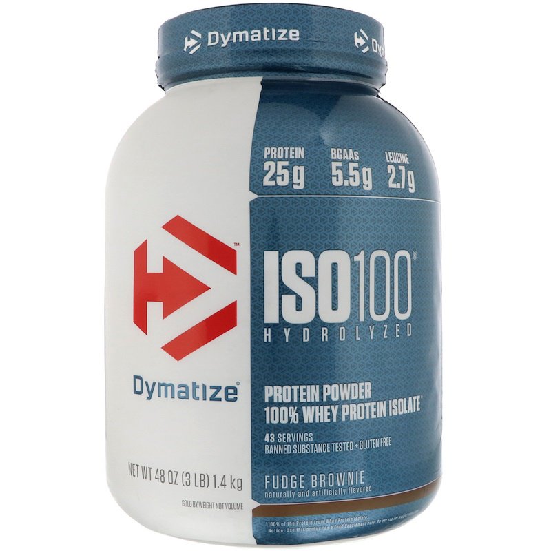 Протеин Dymatize Nutrition Iso-100 Hydrolyzed, 1360 г, fudge brownie