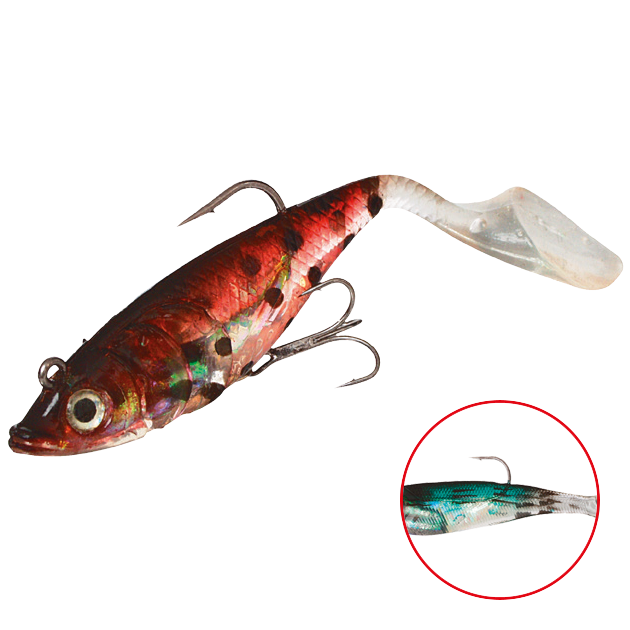 

Силиконовая приманка Mikado Crystal Fish WXH-66 140 мм, 37, 2 шт., Зеленый, Crystal Fish WXH-66