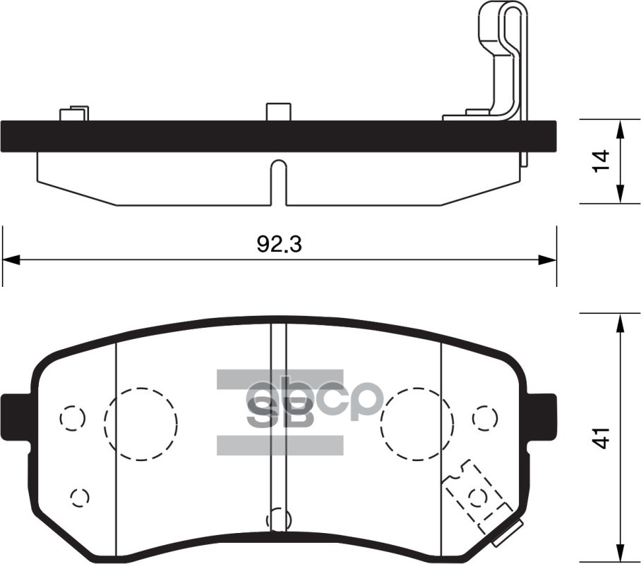 фото Комплект тормозных колодок sangsin brake sp1189