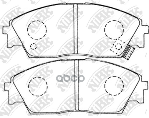 

Комплект тормозных колодок NiBK PN8191
