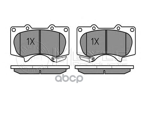 фото Комплект тормозных колодок meyle 0252402417w