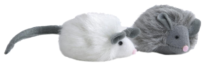 Мягкая игрушка для кошек Beeztees Мышь Foxy искусственный мех, в ассортименте, 7 см
