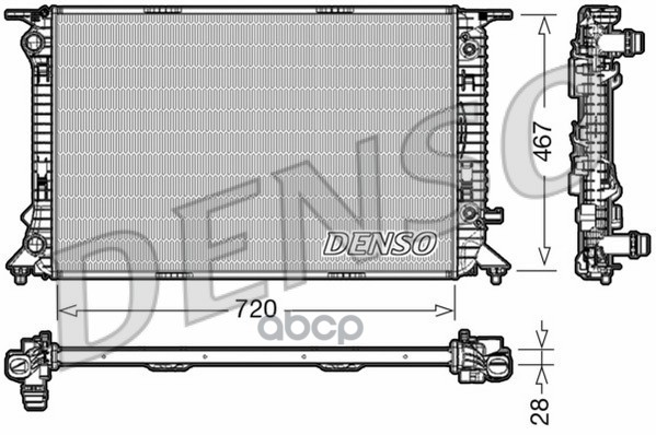 

Радиатор охлаждения DENSO DRM02021