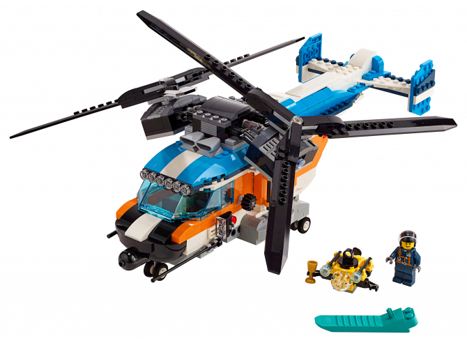 Конструктор LEGO Creator Двухроторный вертолёт конструктор lego creator реактивный самолет 31042