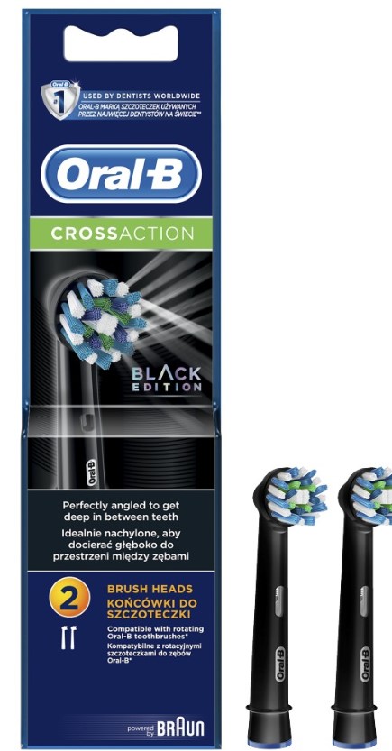 

Насадка для зубной щетки Braun Oral-B EB50BK Cross Action 2шт, EB50BK Cross Action