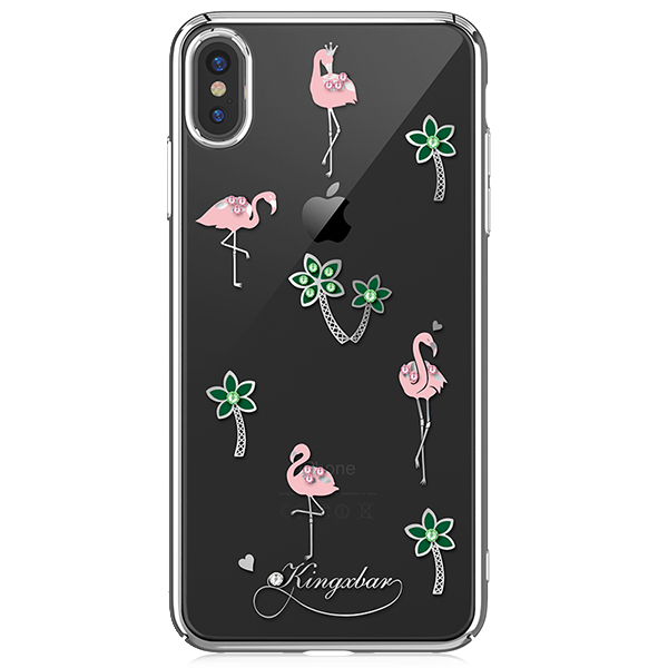 фото Чехол kingxbar с swarovski tropical series для apple iphone xs max