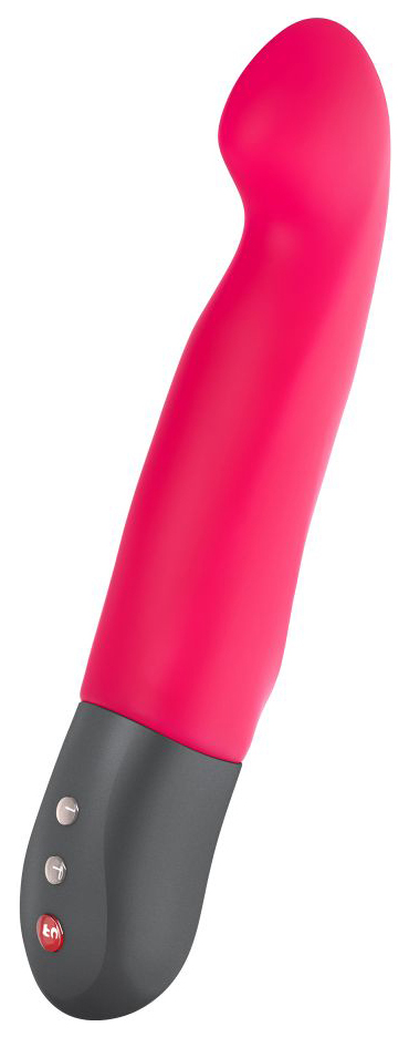 Розовый пульсатор с загнутым кончиком Stronic G 20,8 см