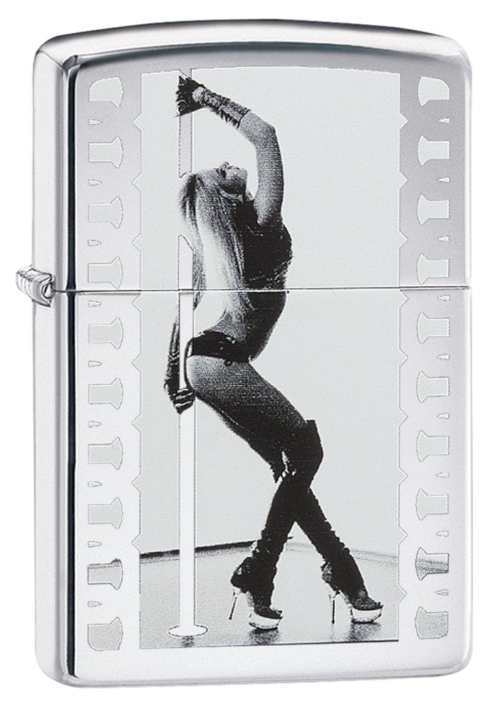 

Бензиновая зажигалка Zippo Sexy and Seductive High Polish Chrome, Серебристый;серый, Sexy and Seductive