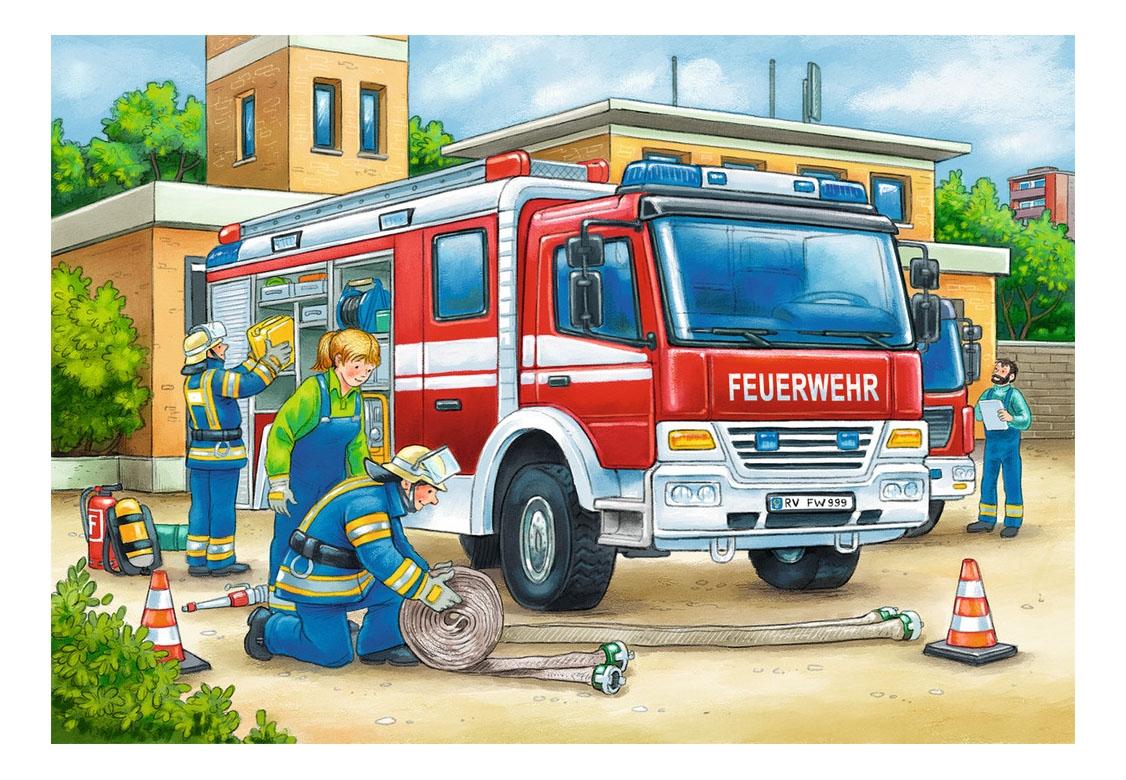 

Пазл Ravensburger 12 деталей, Полицейские и пожарные