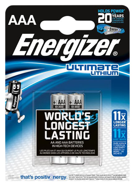 

Батарейка Energizer Ultimate lithium AAA FSB2 2 шт, Energizer-3