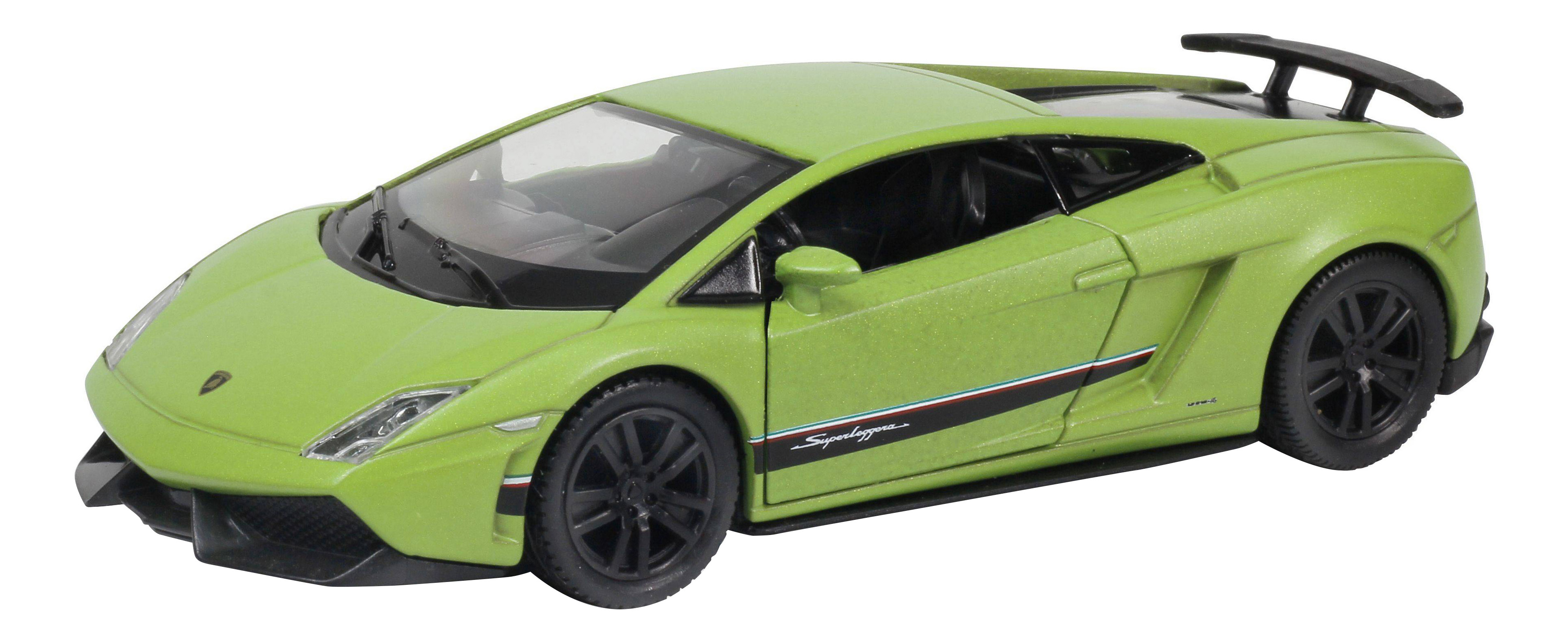 Машина Uni-Fortune 1:36 Lamborghini Gallardo LP570-4 Superleggera зеленый матовый машинка каталка 661 lamborghini green зеленый