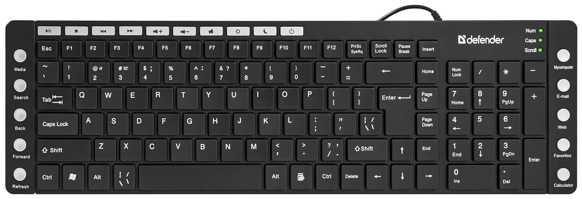 Клавиатура Defender OfficeMate MM-810 Black