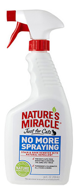 фото Спрей-антигадин для кошек nature’s miracle no more spraying, 710 мл
