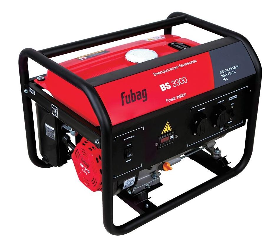 Бензиновый генератор Fubag BS 3300 838209 краскораспылитель sagola 3300 gto evo с дюзой 1 4 мм 10141560