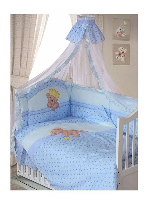 

Комплект в кроватку Золотой гусь Мишка-Царь 8 предметов голубой Золотой Гусь, Мишка-Царь 8 предметов голубой Золотой Гусь