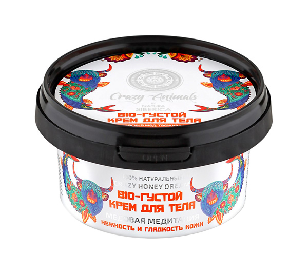 

Крем для тела Natura Siberica Crazy Animals Bio-крем Медовая медитация 180 мл, crazy Animals Bio-крем Медовая медитация