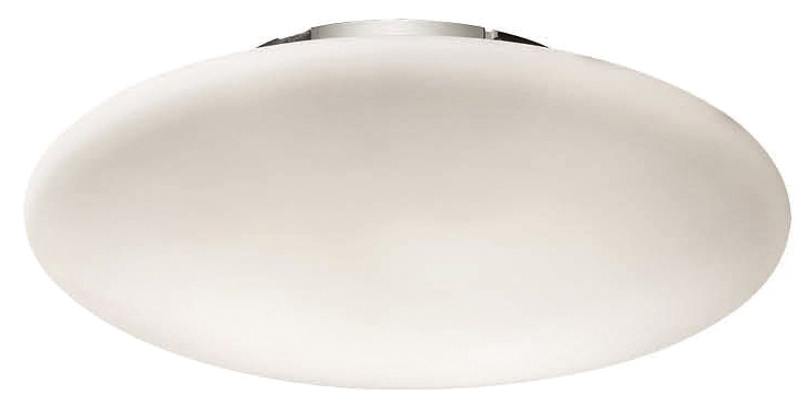 Светильник потолочный Ideal lux Smarties Bianco PL1 макс.60Вт Е27 Хром/Белый 009223