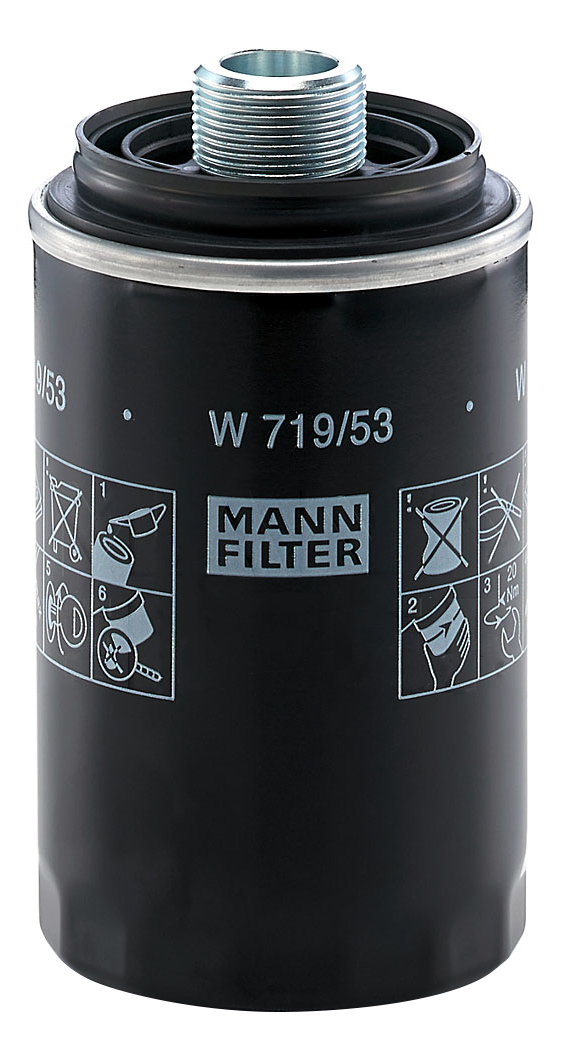 фото Фильтр масляный двигателя mann-filter w719/53