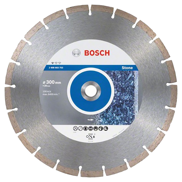 фото Диск отрезной алмазный bosch stf stone 400-25,4 2608603798