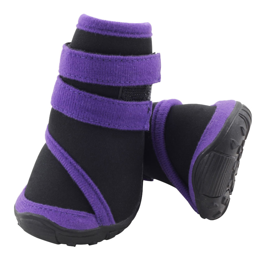 фото Обувь для собак triol размер l, 2 шт черный, фиолетовый