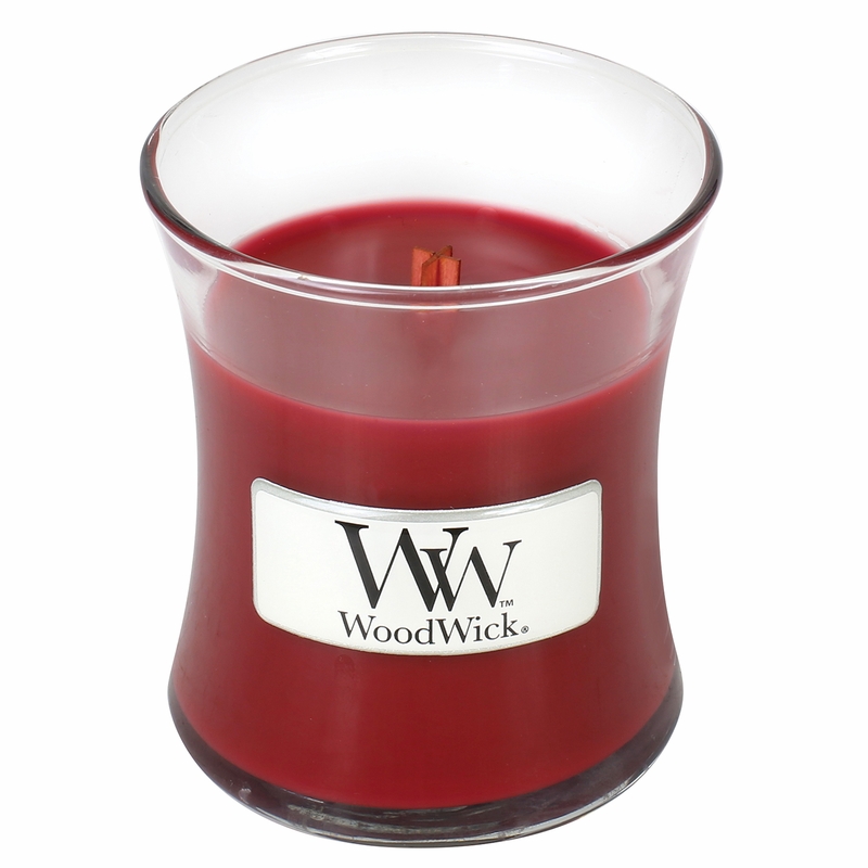 фото Ароматическая свеча woodwick 'гранат', маленькая