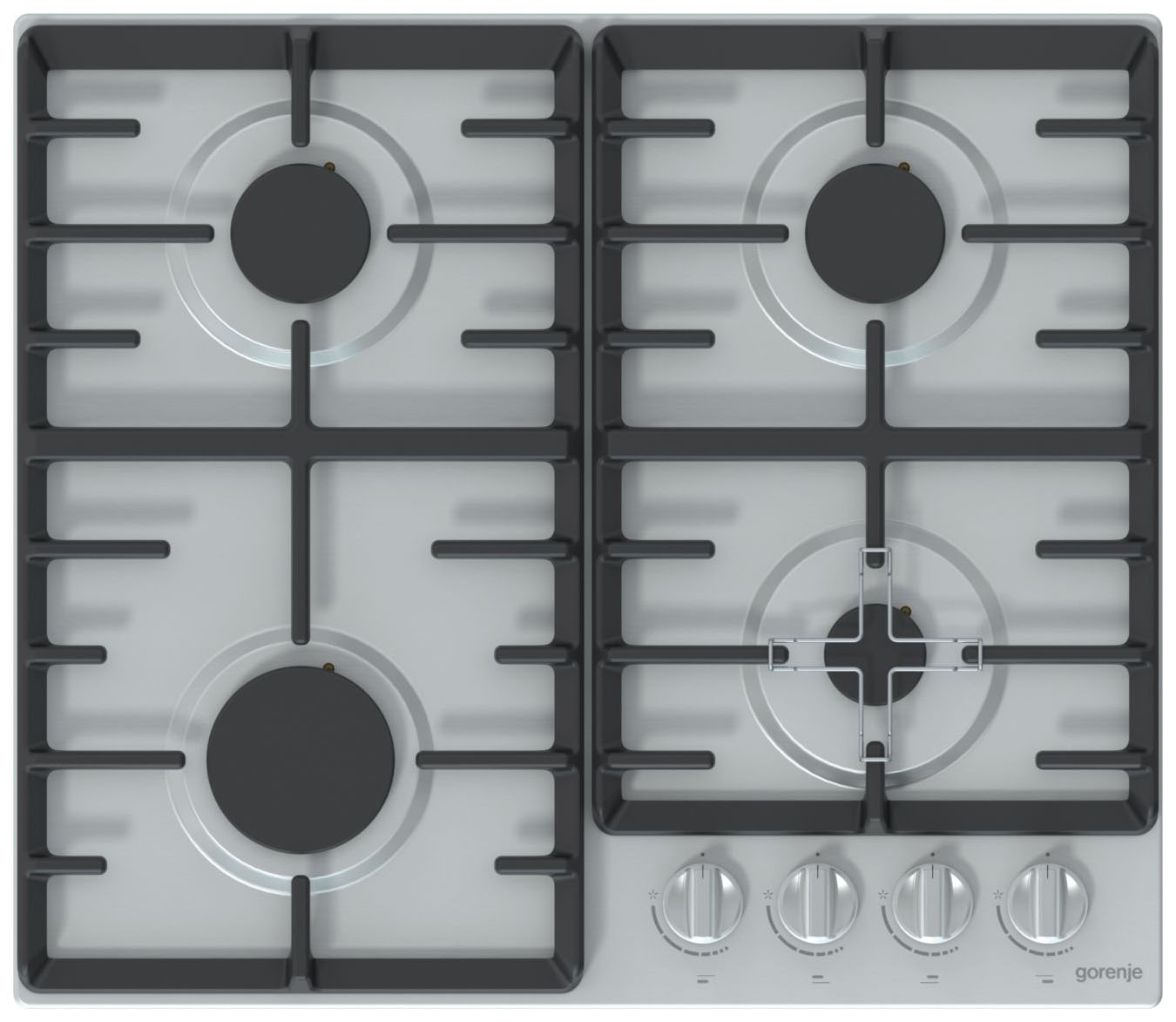 фото Встраиваемая варочная панель газовая gorenje g641zx silver