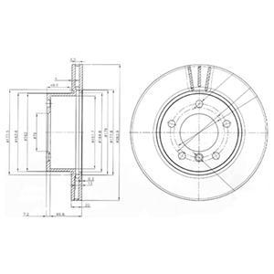 

Тормозной диск DELPHI BG3899