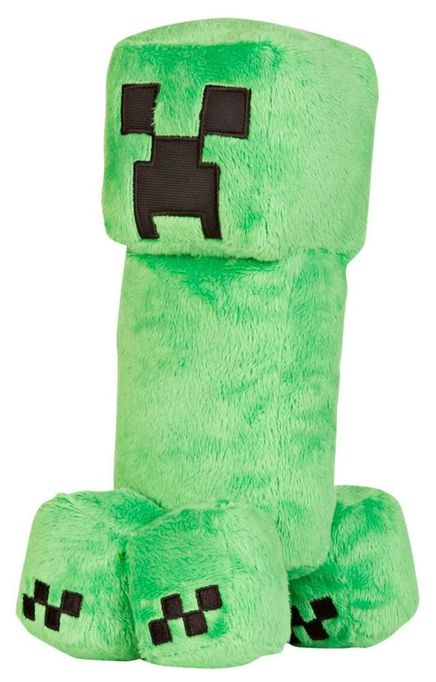 фото Мягкая игрушка jazwares creeper крипер из плюша minecraft 18 см