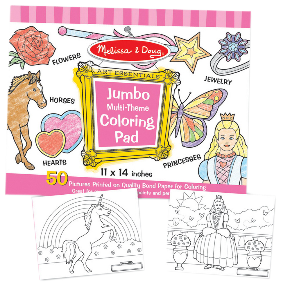 

Раскраска Melissa&Doug розовая 4225, Раскраска розовая