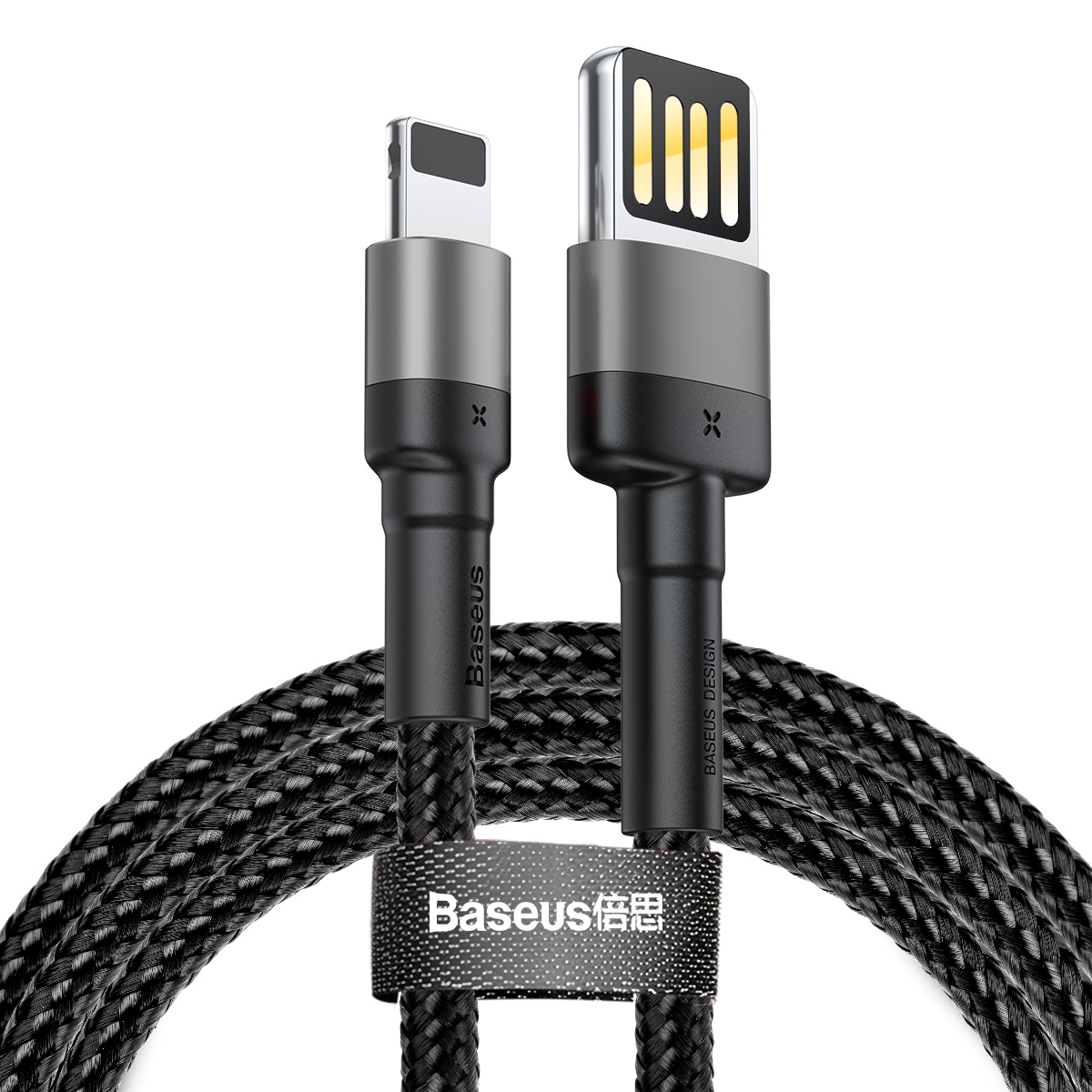 фото Кабель baseus cafule cable special edition 2m grey/black/black