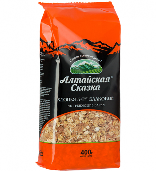 

Хлопья Алтайская сказка 5 злаков 400 г