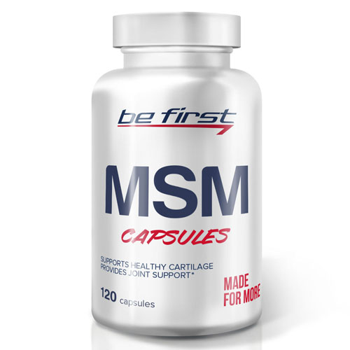 Be First MSM capsules (120 капсул) - метилсульфонилметан для суставов, против воспаления