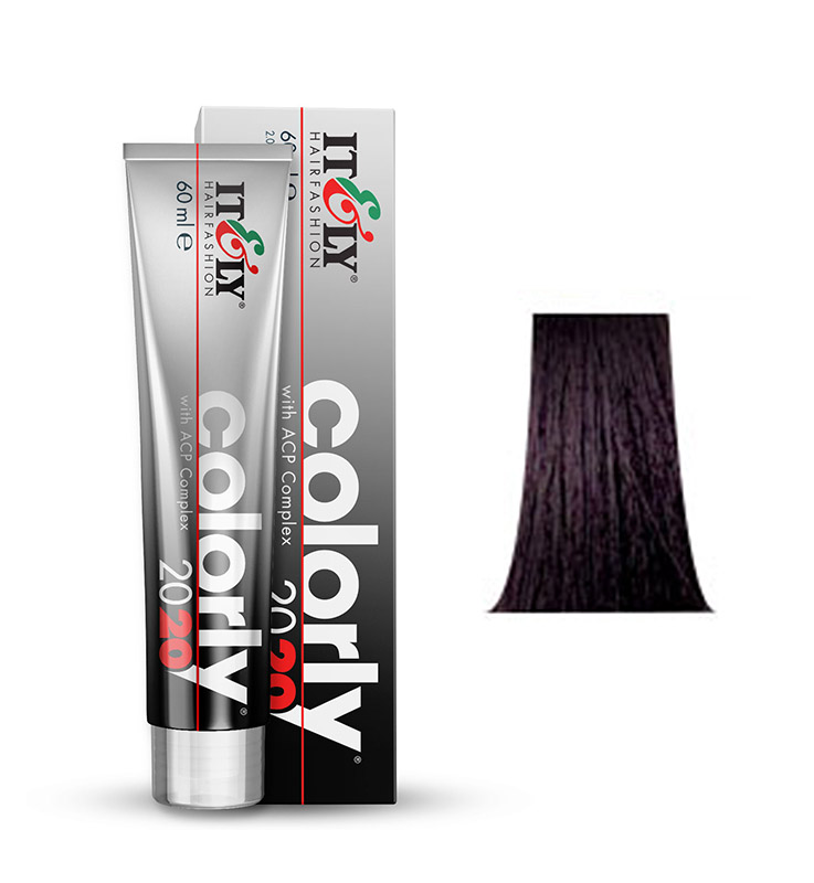 

Крем-краска Itely Hairfashion Colorly 2020 Violet Black - 1V фиолетовый черный 60мл