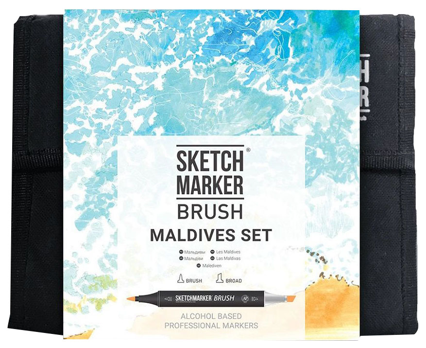 

Набор маркеров Sketchmarker Brush Maldives set 36 ов