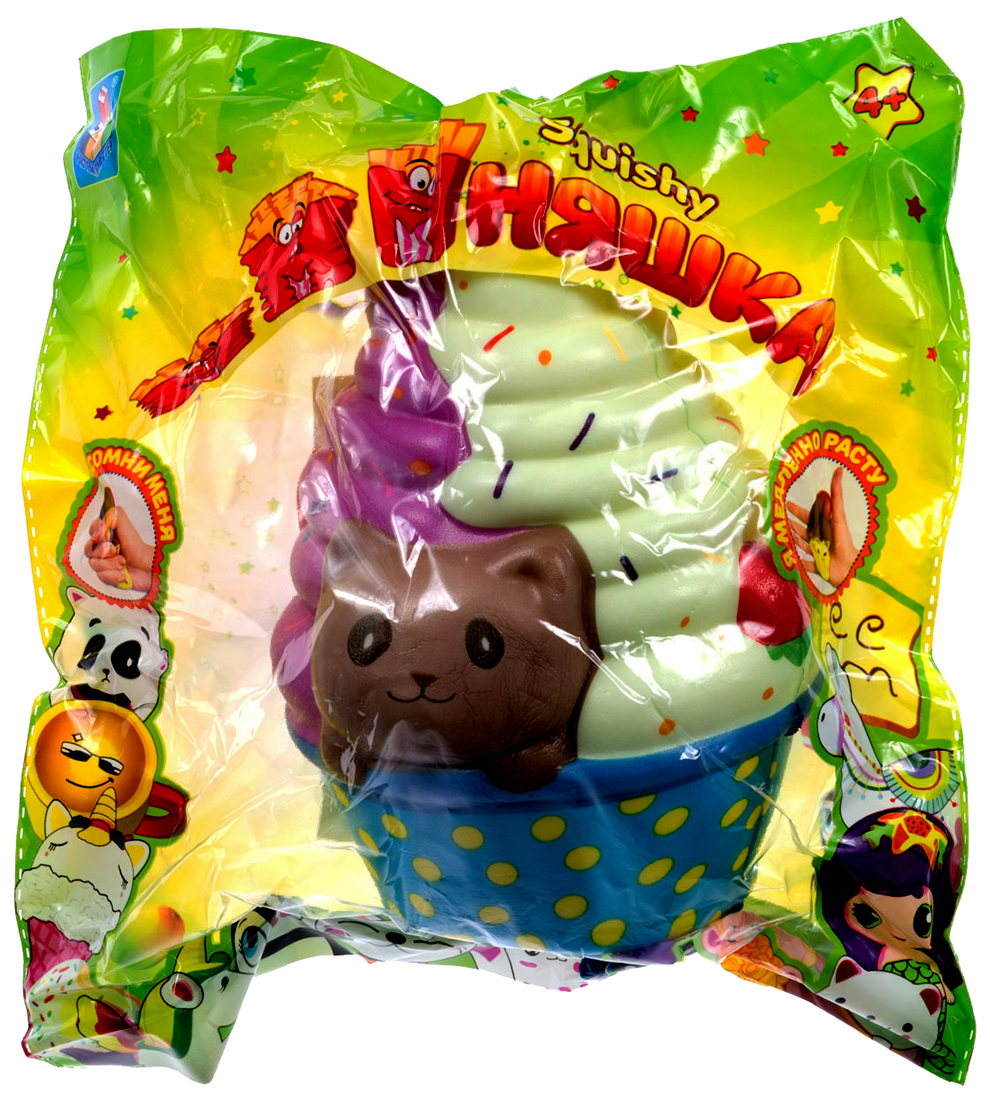 

Игрушка-антистресс "Мммняшка Squishy" - Мороженое с котенком 1TOY