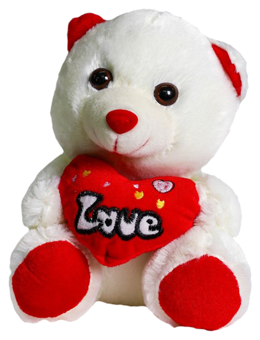 фото Мягкая игрушка sima-land мишка с сердцем 4471235 красный