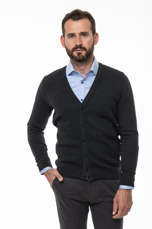 

Кардиган мужской Westrenger WTRN-18-22 зеленый L, WTRN-18-22