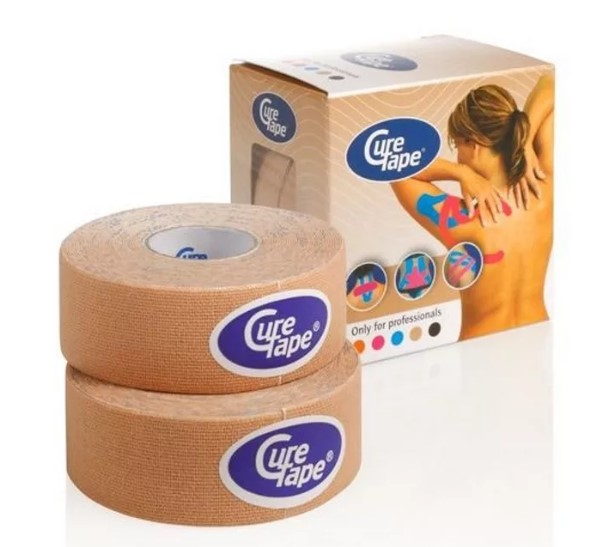 фото Кинезио тейп curetape neutral 5 м х 2.5 см, хлопок 160288