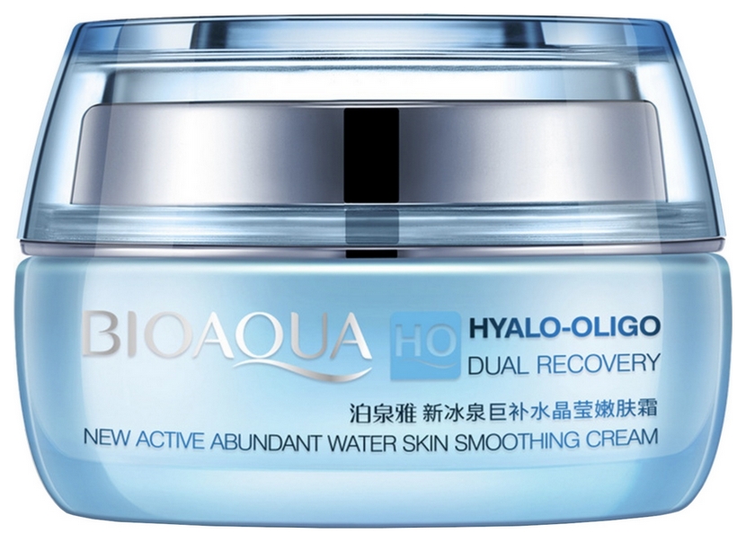 Крем BioAqua Hyalo-Oligo Dual Recovery New Active Abundant Water Skin Smoothing Cream крем краска oligo mineral cream 86565 5 65 светло каштановый пурпурный 100 мл каштановый